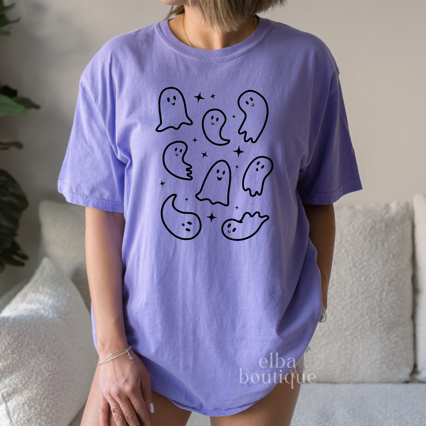 Cute Smiley Ghost Halloween T-Shirt