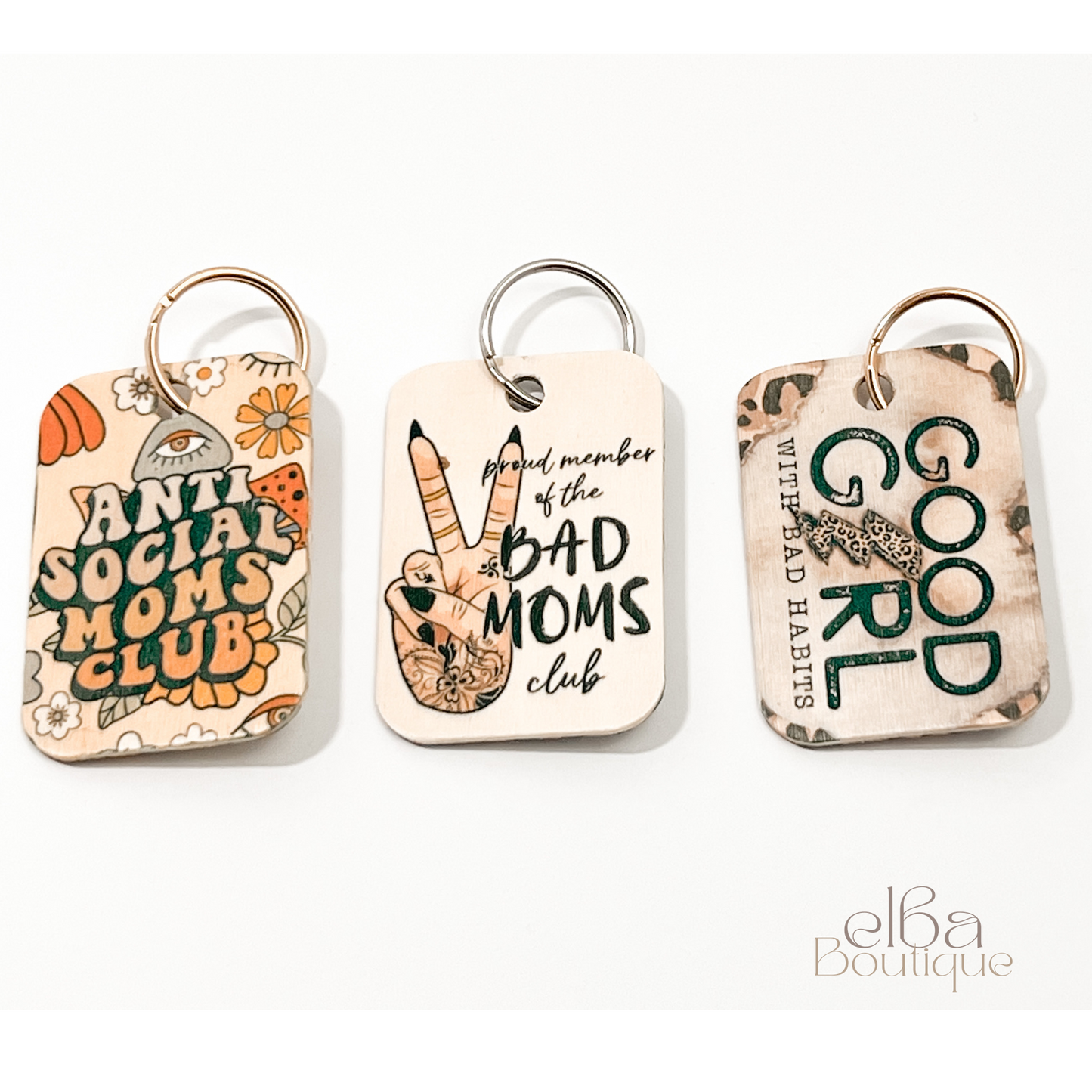 GOOD GIRL WITH BAD HABITS KEYCHAIN