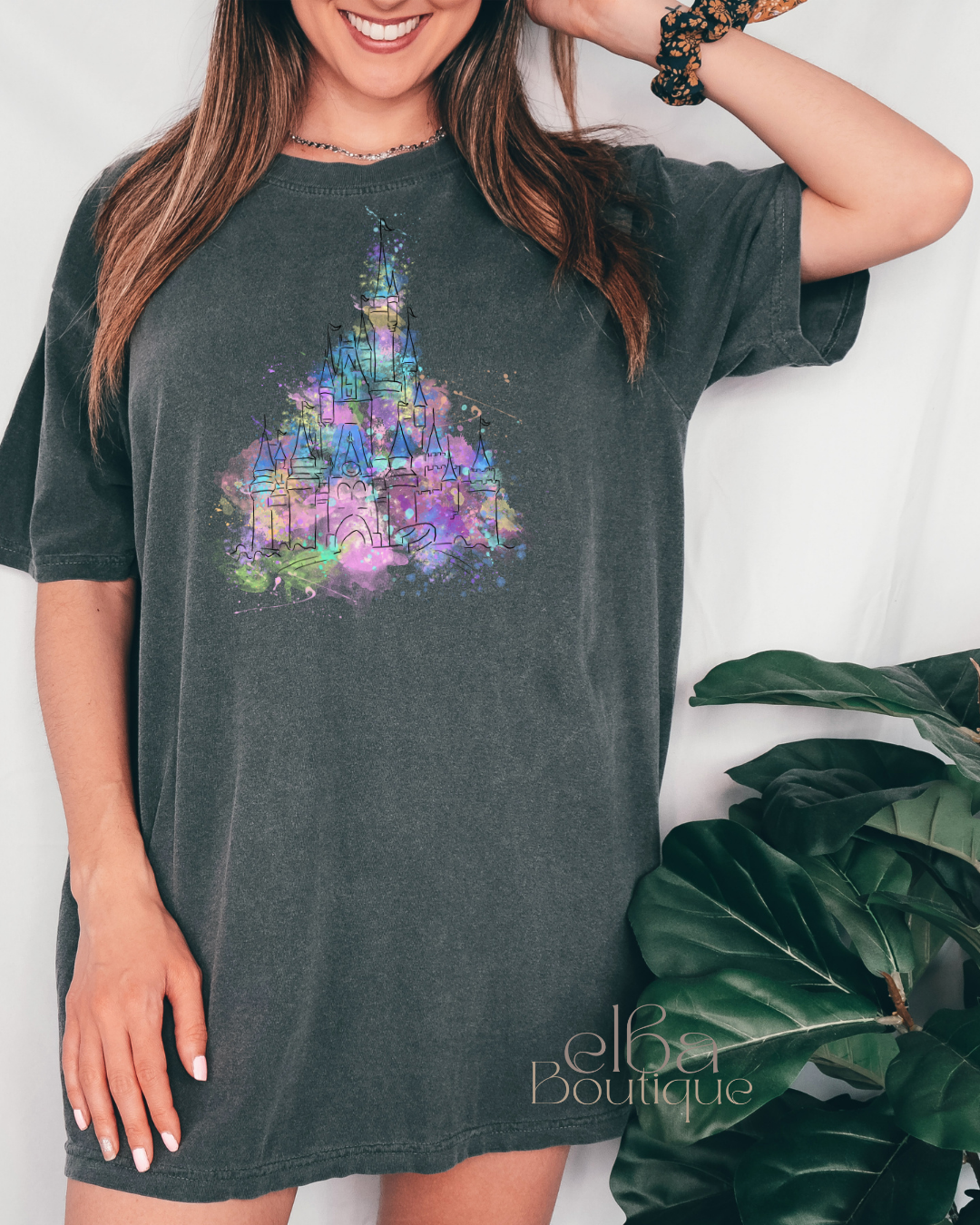 MAGIC KINGDOM WATER COLOR CASTLE T-SHIRT