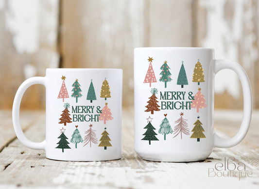 MERRY & BRIGHT COFFEE MUG