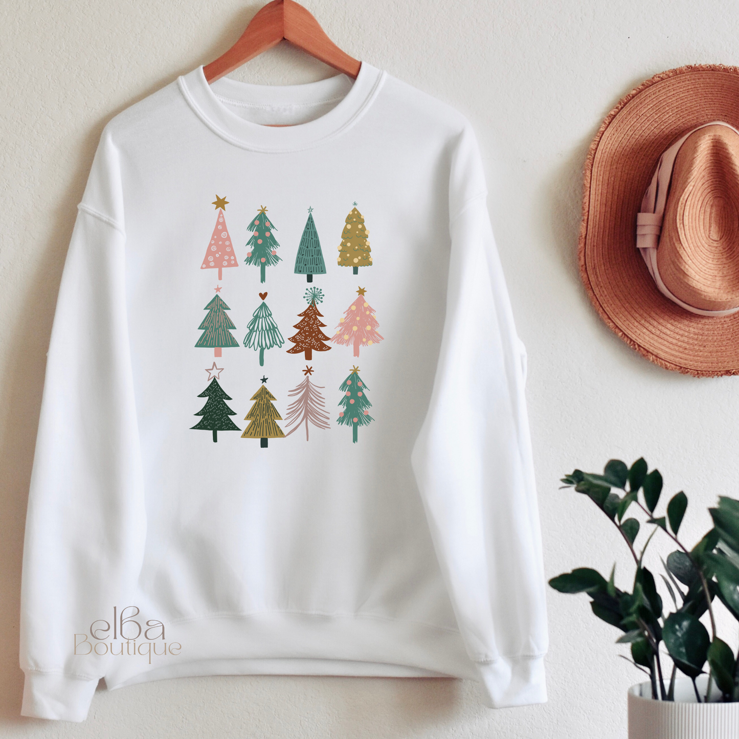 Boho Christmas Tree Sweatshirt