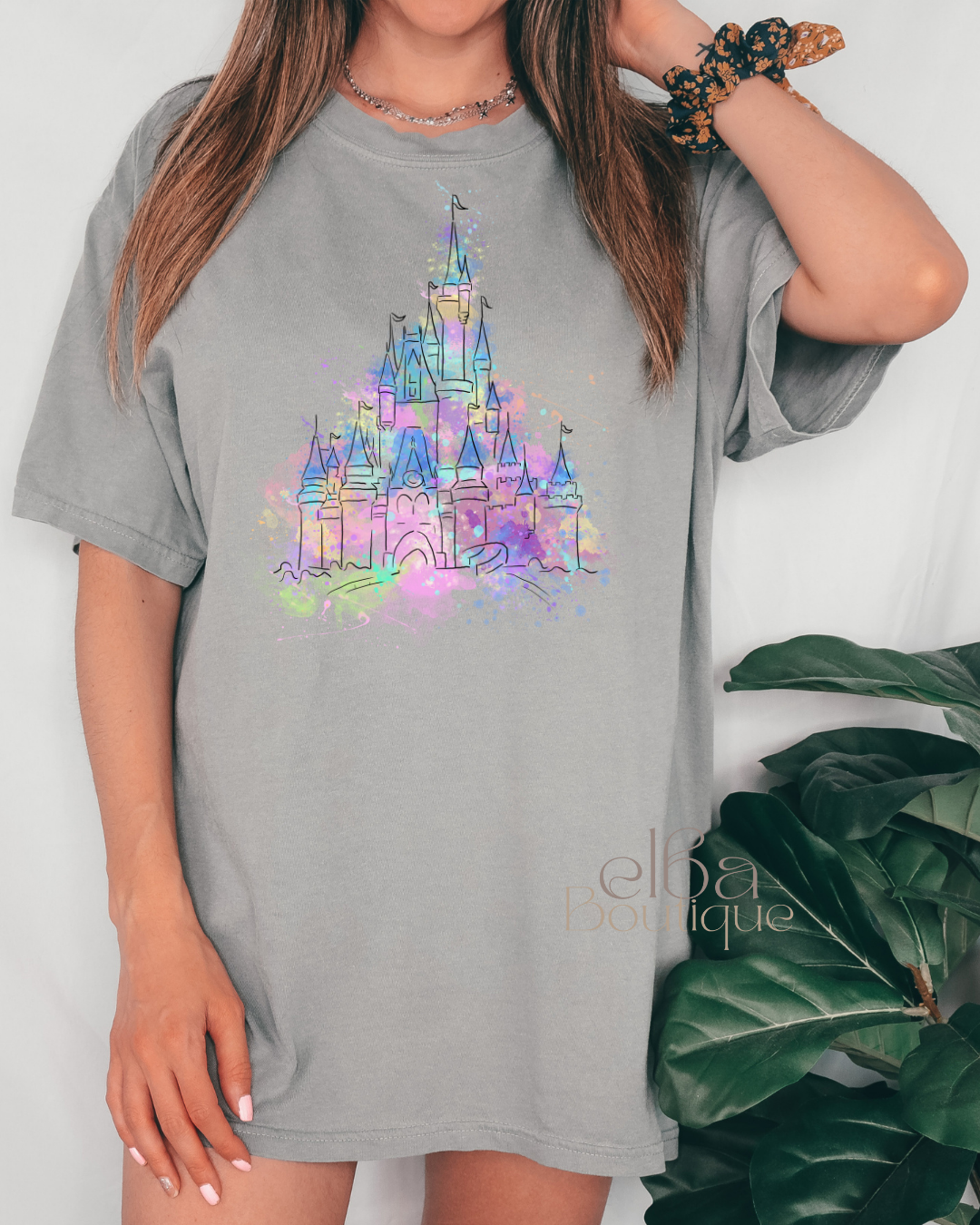 MAGIC KINGDOM WATER COLOR CASTLE T-SHIRT