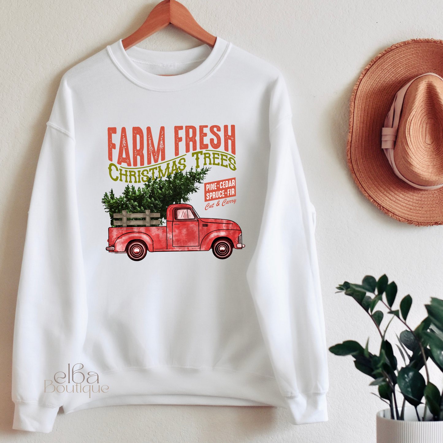 Farm Fresh Christmas Trees Sweatshirt