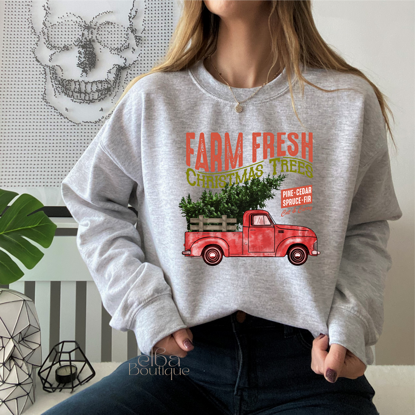 Farm Fresh Christmas Trees Sweatshirt