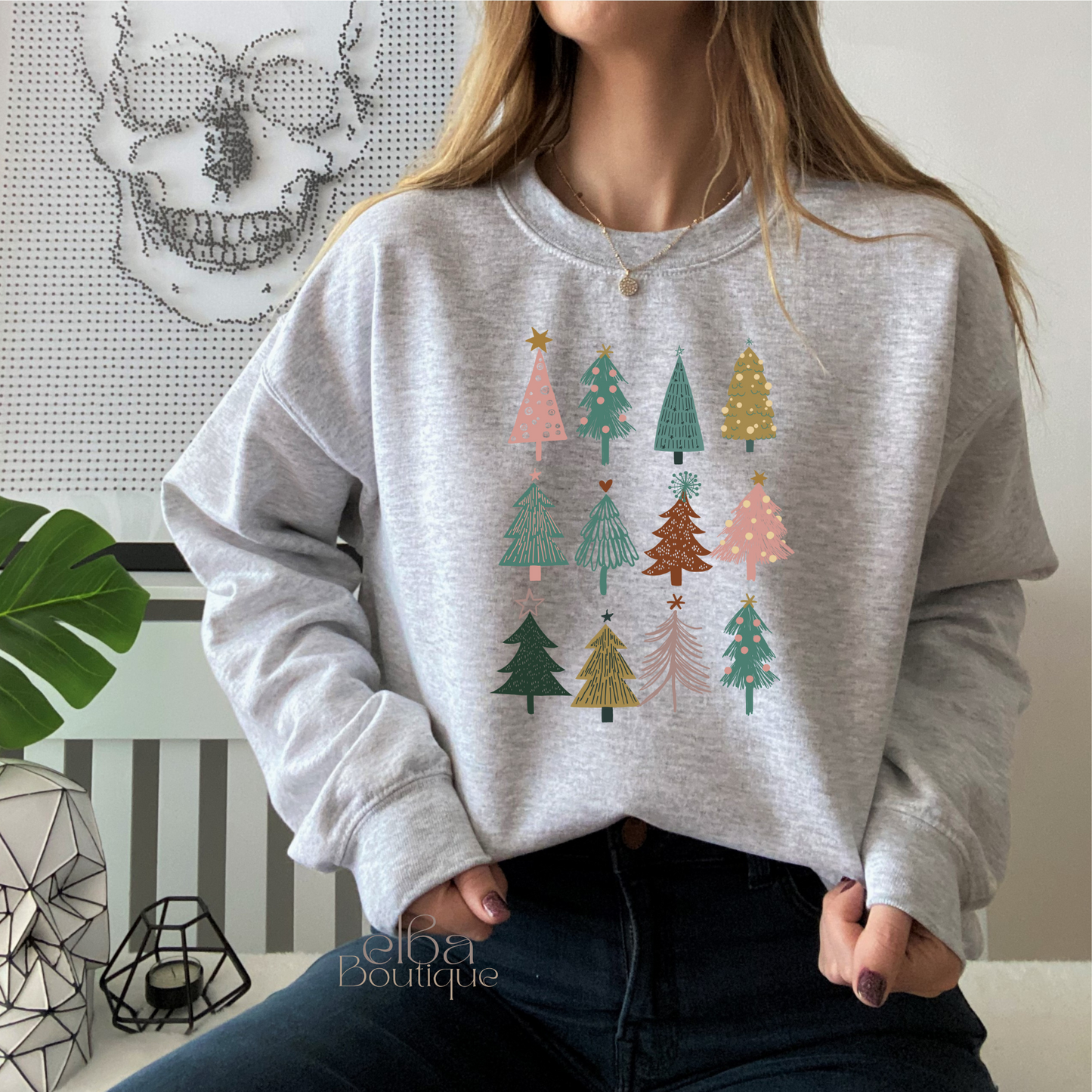 Boho Christmas Tree Sweatshirt