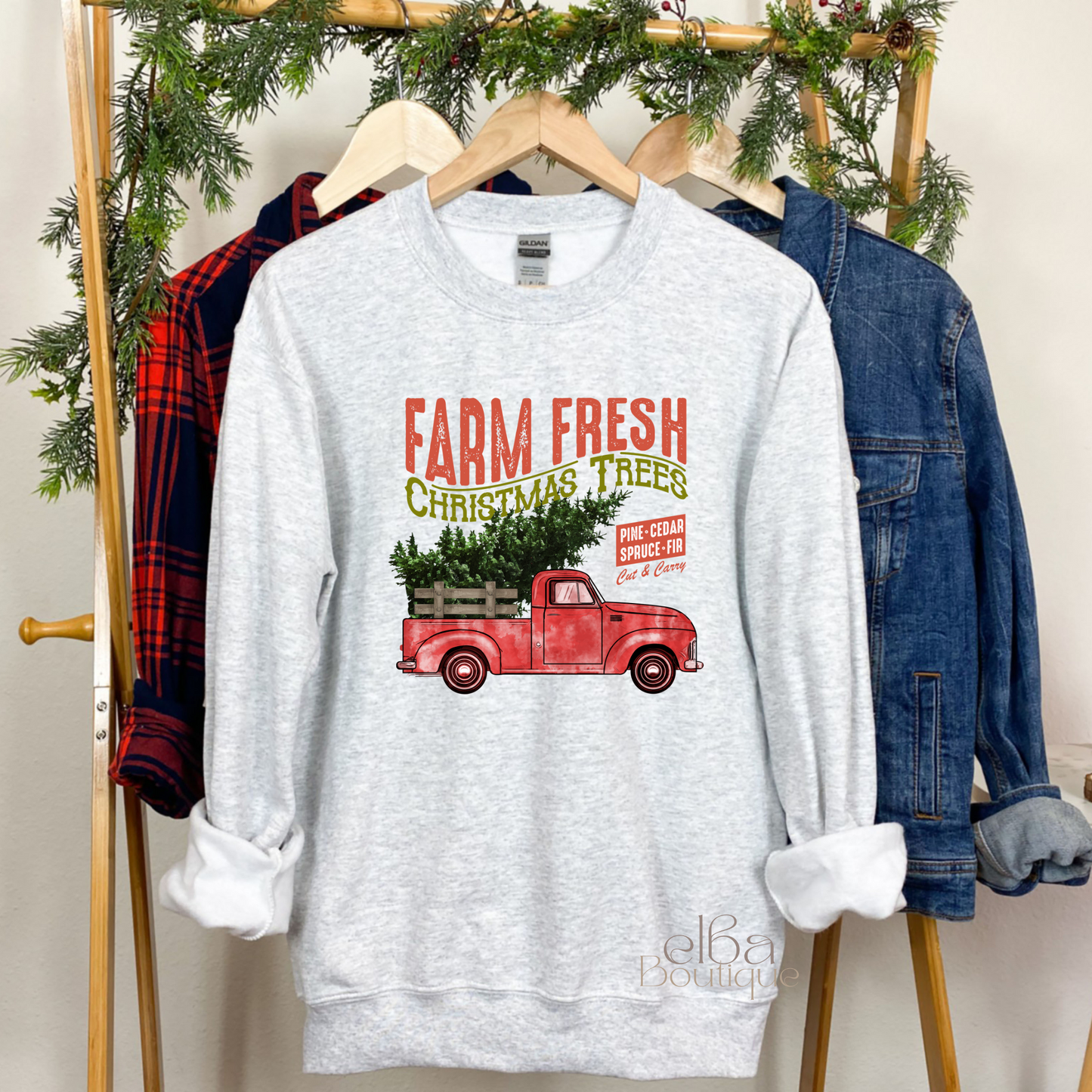 Farm Fresh Christmas Trees Sweatshirt