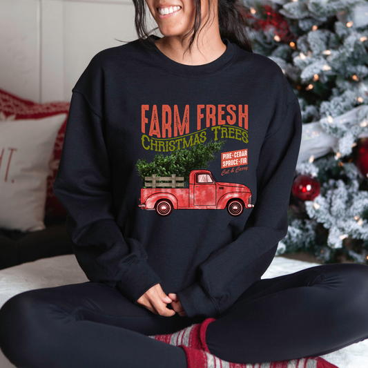 Farm Fresh Christmas Trees Sweatshirt