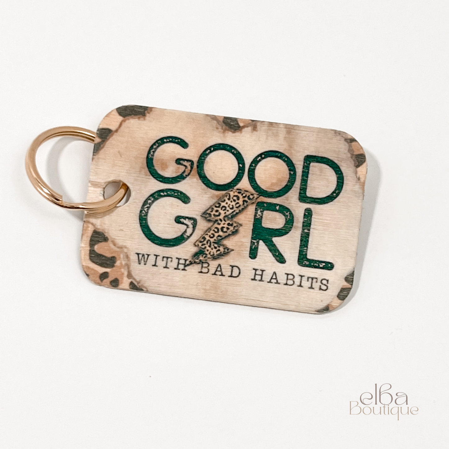 GOOD GIRL WITH BAD HABITS KEYCHAIN