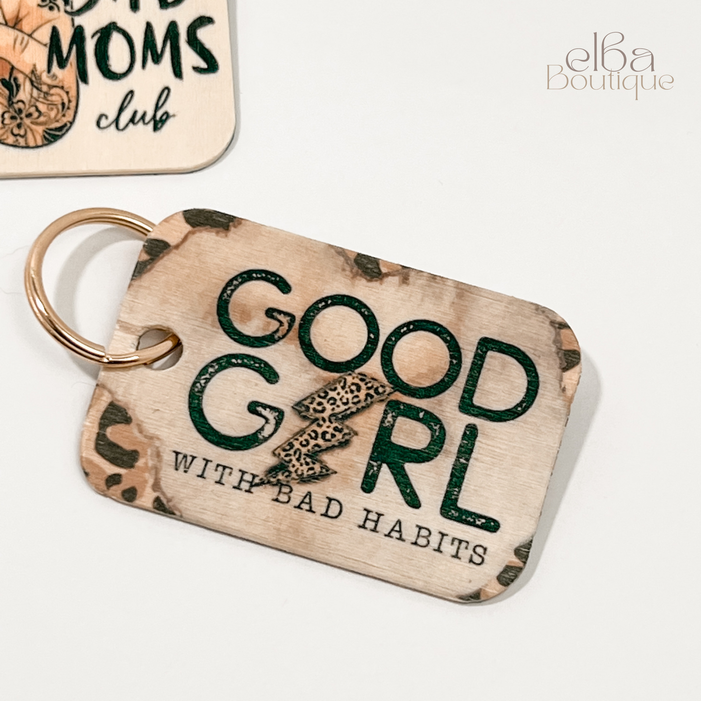 GOOD GIRL WITH BAD HABITS KEYCHAIN