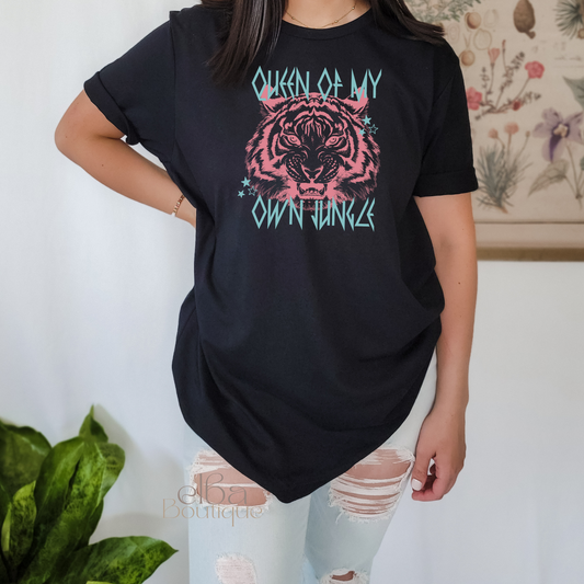 QUEEN OF MY OWN JUNGLE T-SHIRT