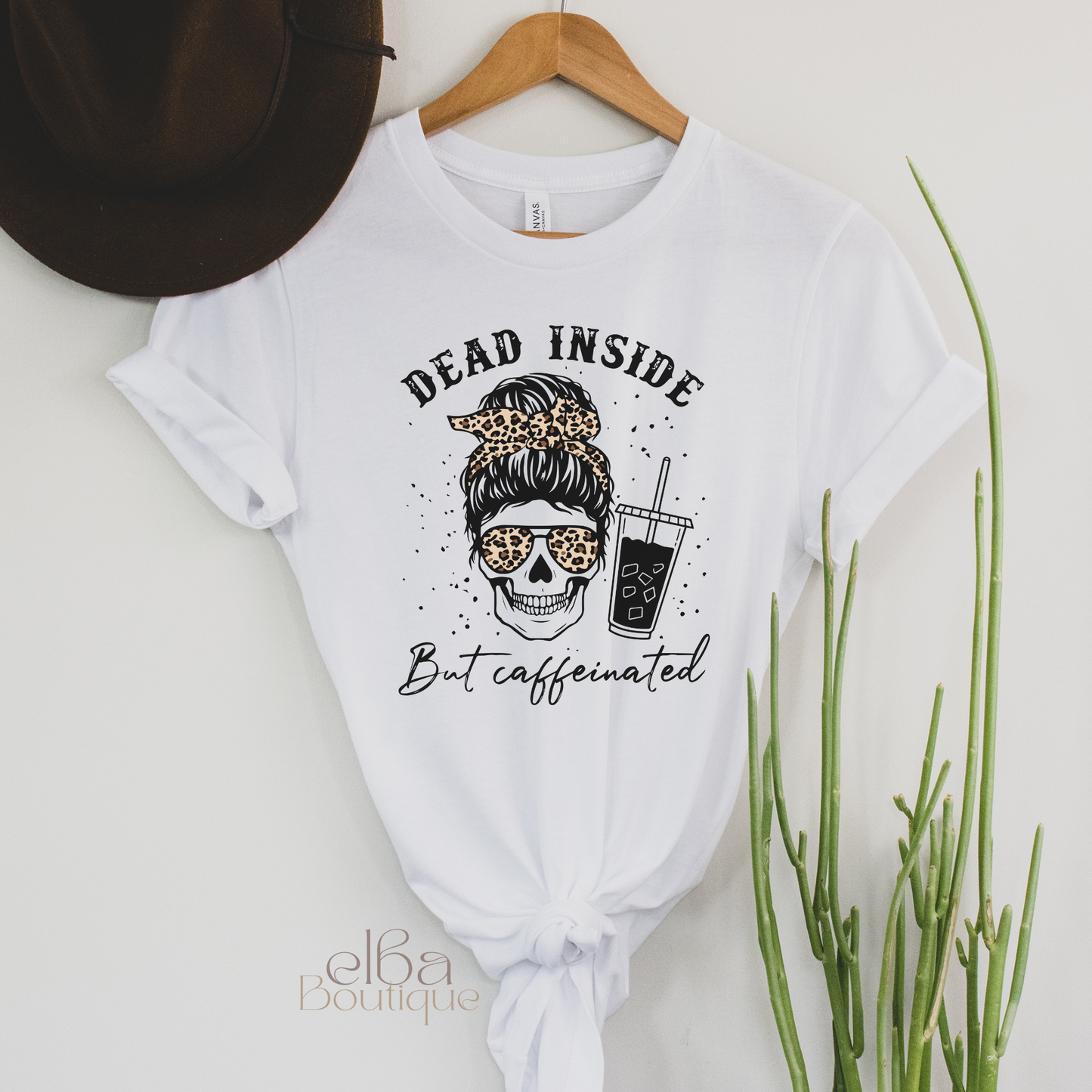 DEAD INSIDE BUT CAFFEINATED T-SHIRT