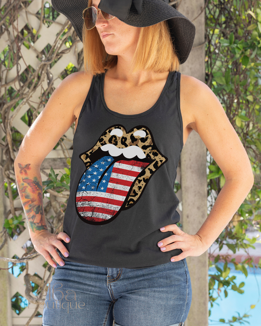 AMERICAN TONGUE TANK TOP