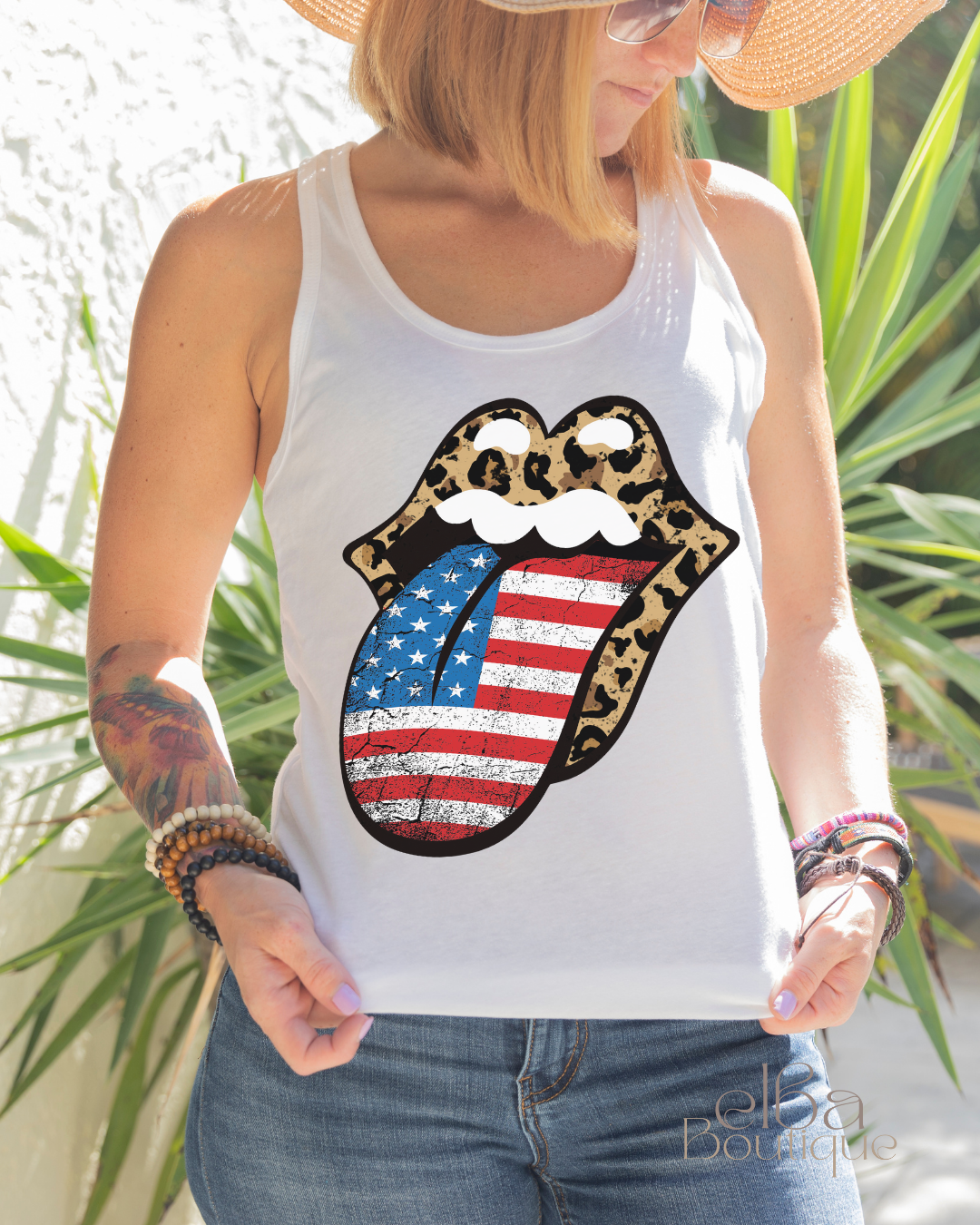 AMERICAN TONGUE TANK TOP