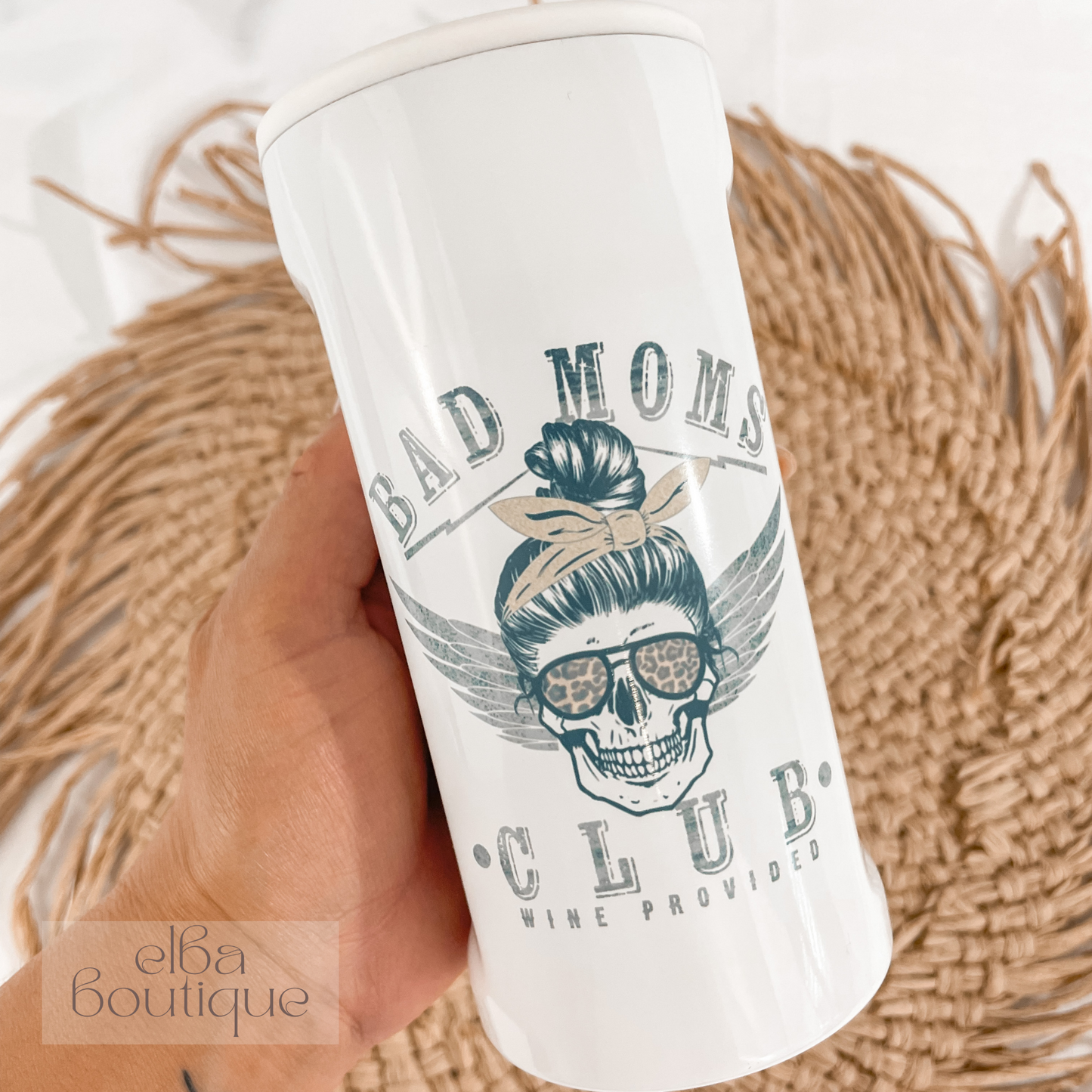 BAD MOMS CLUB SKELLIE SLIM CAN COOLER