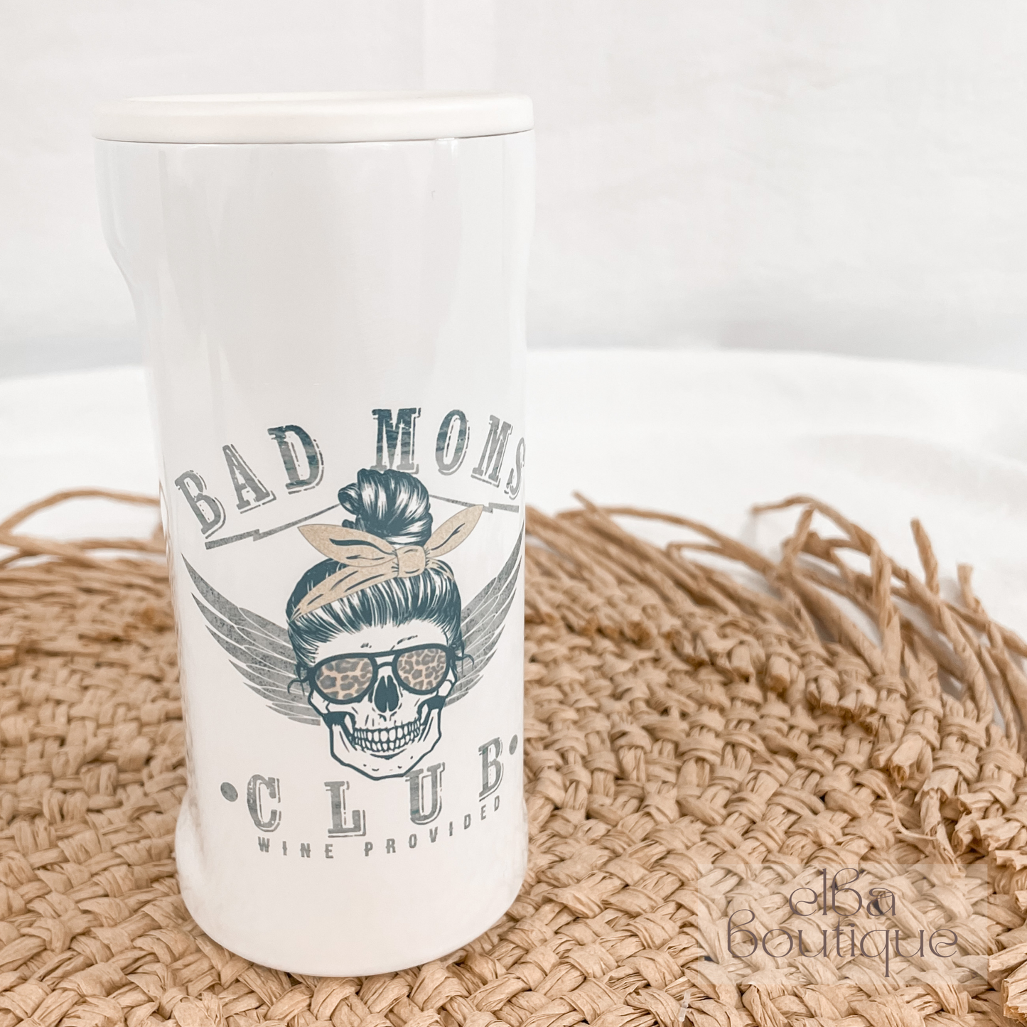 BAD MOMS CLUB SKELLIE SLIM CAN COOLER