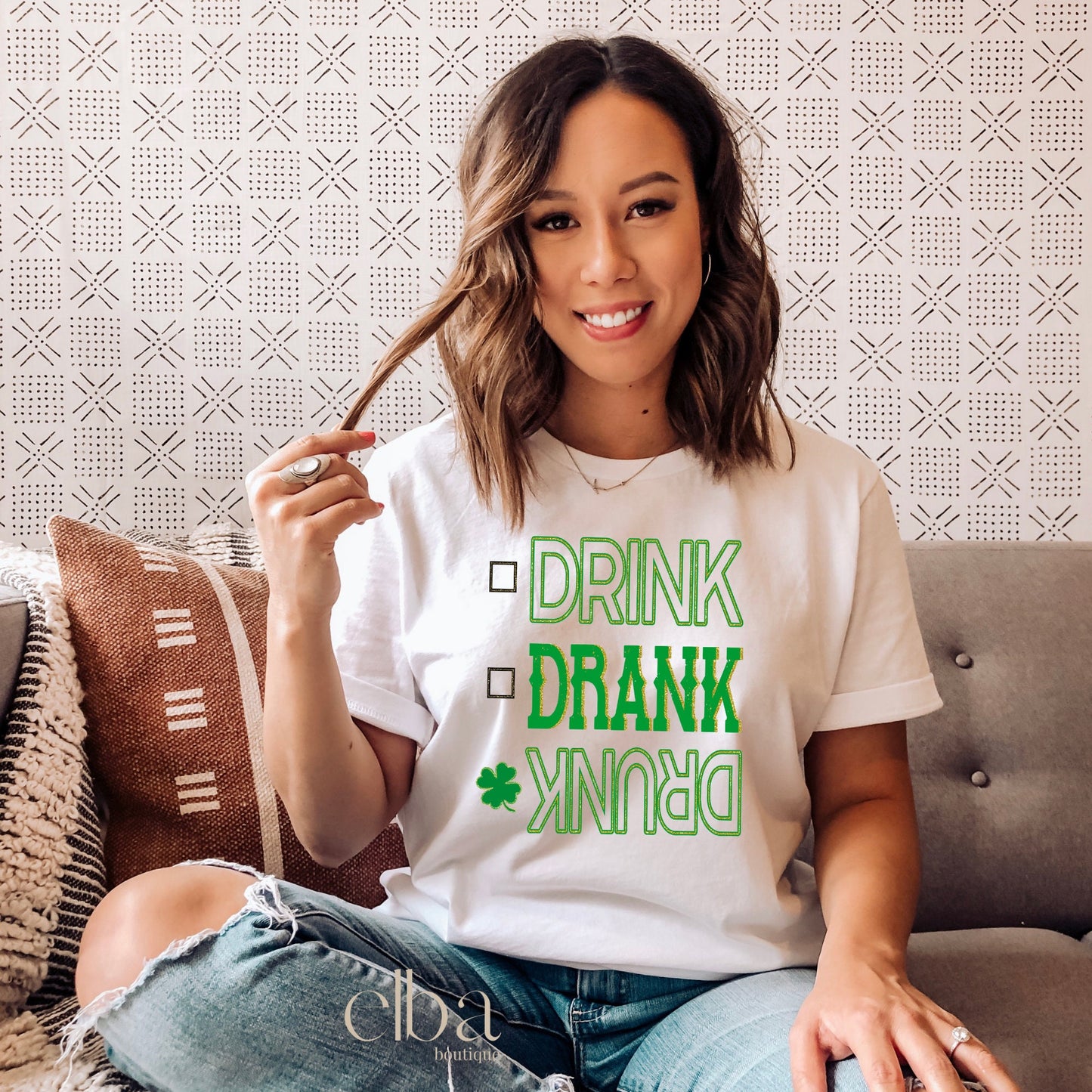 DRINK DRANK DRUNK GRAPHIC TEE