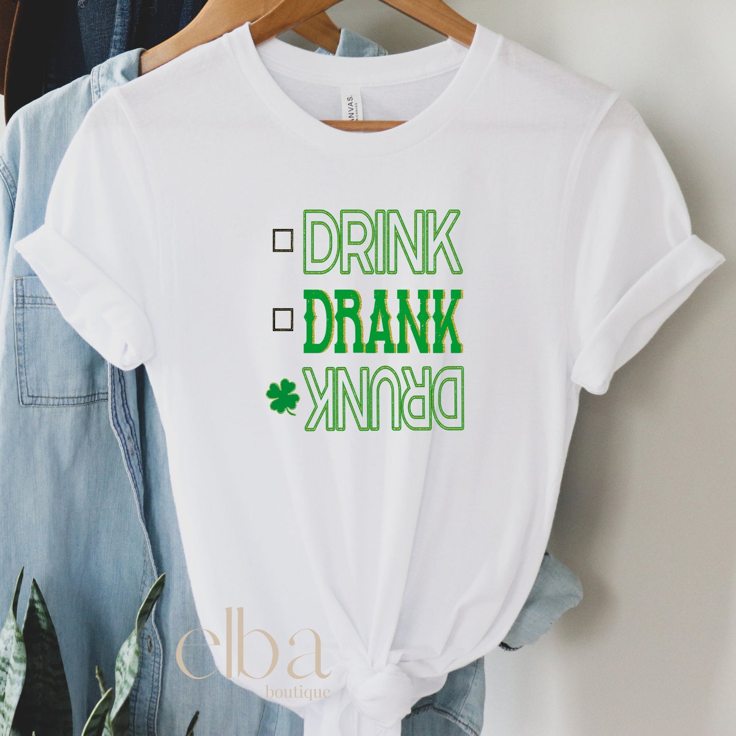 DRINK DRANK DRUNK GRAPHIC TEE