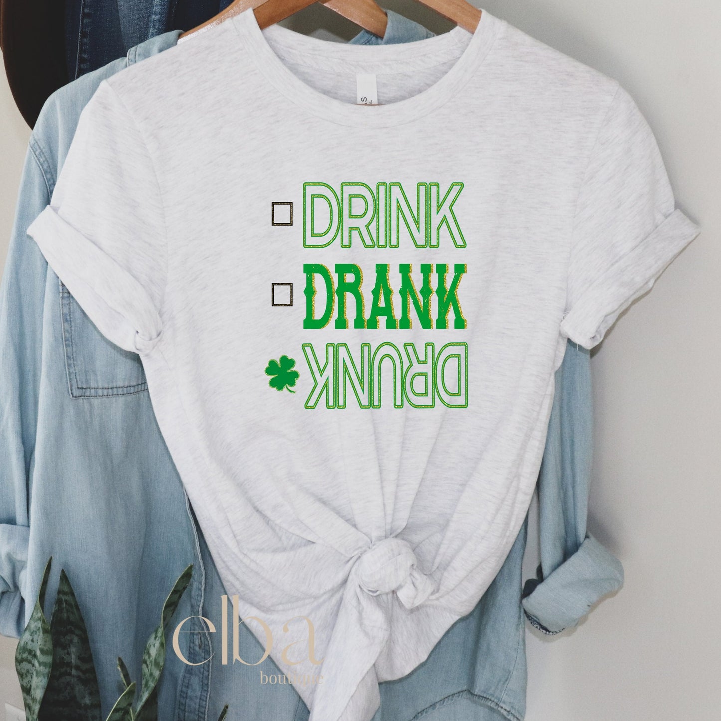 DRINK DRANK DRUNK GRAPHIC TEE