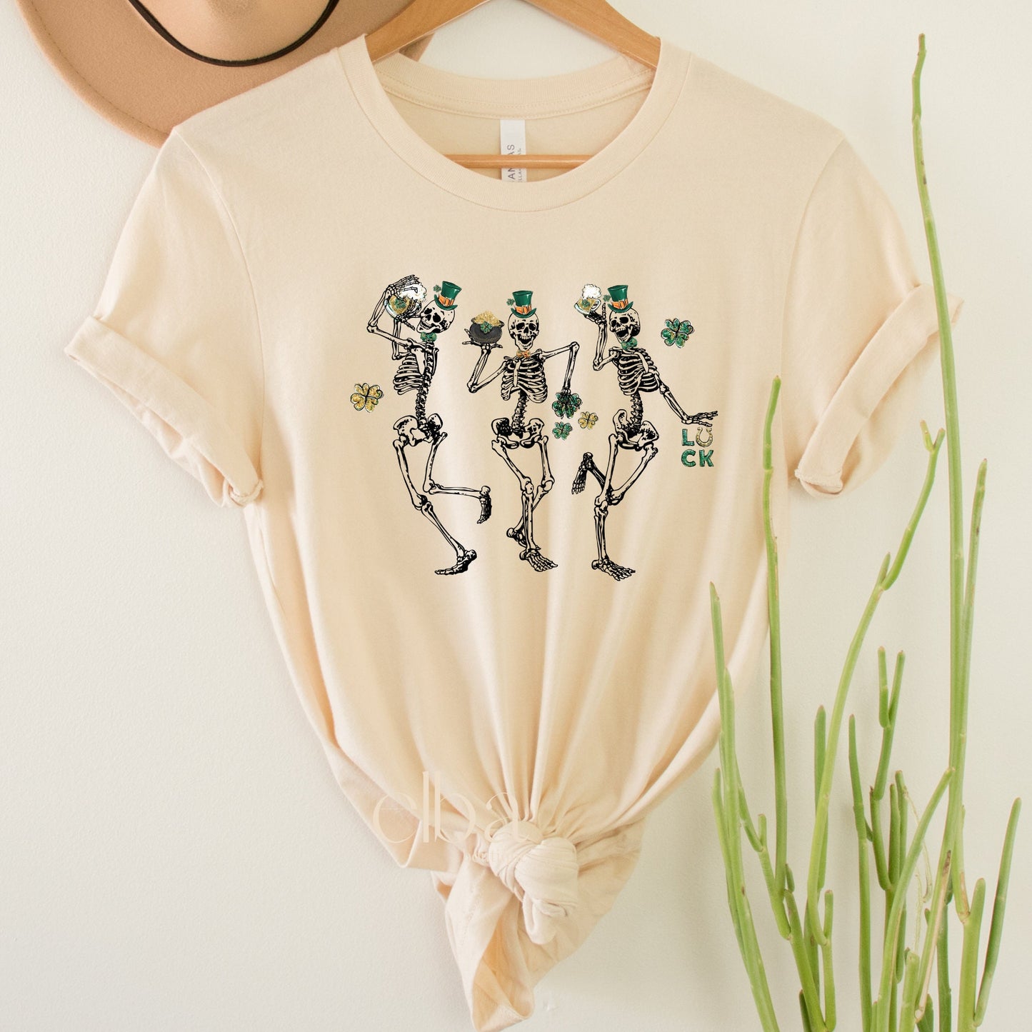 ST. PATRICK'S DAY SKELETONS GRAPHIC TEE